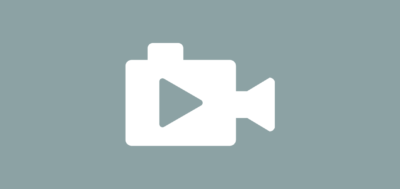 Information Video icon on a gray background