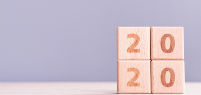 Information A picture of wooden bricks spelling out 2020