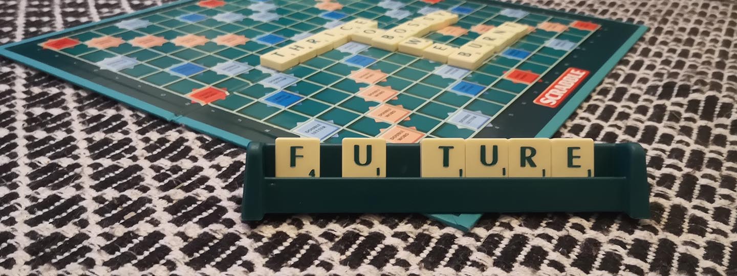 future in scrabble tiles